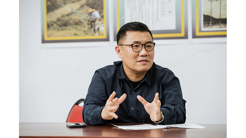 北區施工處第五工務段第二分隊課長林峰永。